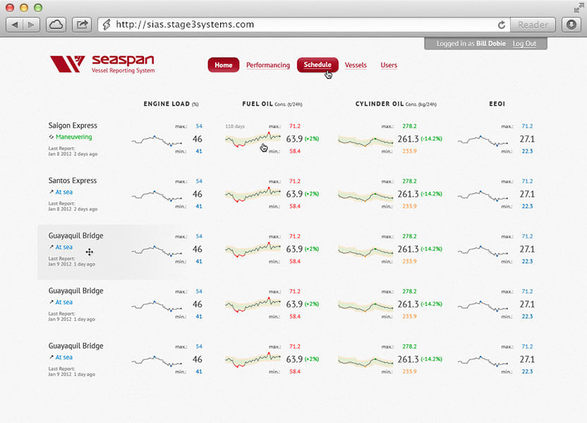 Seaspan Interface screenshot 1