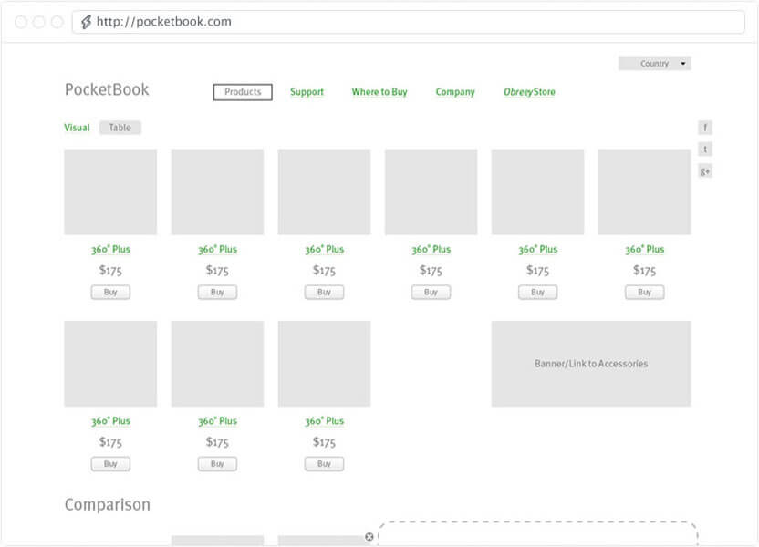 PocketBook UI Wireframe 3